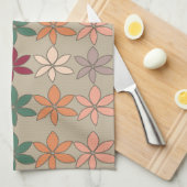 Kleurrijk Bloemmotief Theedoek (Quarter Fold)