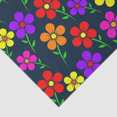 Kleurrijk Bloemmotief Tissuepapier (Detail)