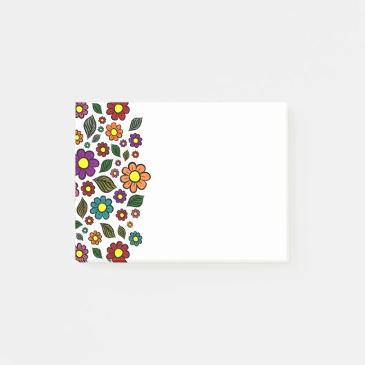 Kleurrijk Bloemmotief uit de Natuur Post-it® Notes (Voorkant)