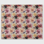 Kleurrijk Bloemmotief van Gerber Daisy Cadeaupapier (Vlak)