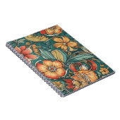 Kleurrijk bloemmotief | Wilde bloemen Notitieboek (Rechterzijde)