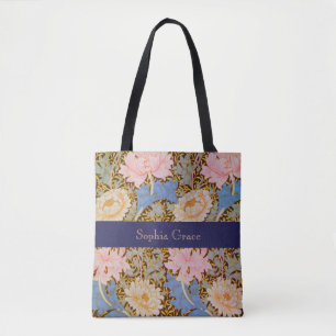 Kleurrijk bloemmotief William Morris ontwerp - voe Tote Bag