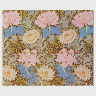 Kleurrijk bloemmotief Wm Morris ontwerp Cadeaupapier