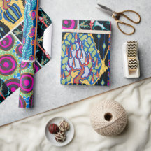 Kleurrijk bloemontwerp, art nouveau, art deco