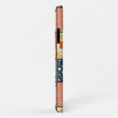 Kleurrijk bloempatcheworkdekbed met speelse print Case-Mate iPhone case (Achterkant/rechts)