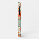 Kleurrijk bloempatcheworkdekbed met speelse print Case-Mate iPhone case (Achterkant/links)