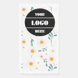 Kleurrijk Bloempatroon Feestservet met Eigen Logo Servet