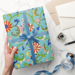Kleurrijk bloempatroon Inpakpapier