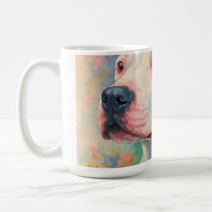 Kleurrijk bloemschilderij van Pit Bull - All-Over  Koffiemok
