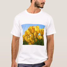 Kleurrijk Bloemschilderkunst T-shirt
