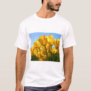Kleurrijk Bloemschilderkunst T-shirt
