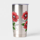 Kleurrijk Bloemstuk Geïsoleerde Drinkbeker (Links)