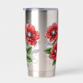 Kleurrijk Bloemstuk Geïsoleerde Drinkbeker (Rechts)