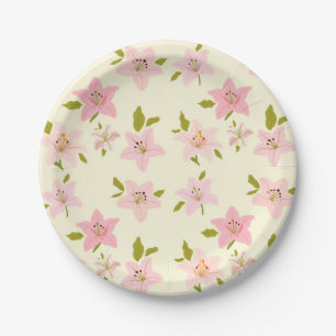 Kleurrijk Bloemtuin Patroon Decoratiebord Papieren Bordje