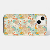 Kleurrijk Bloemtuin Patroon iPhone Hoesje (Achterkant horizontaal)