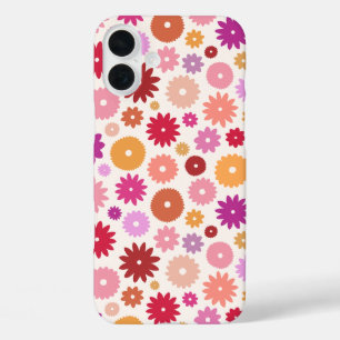 Kleurrijk Bloesem Patroon iPhone 16 Plus Hoesje
