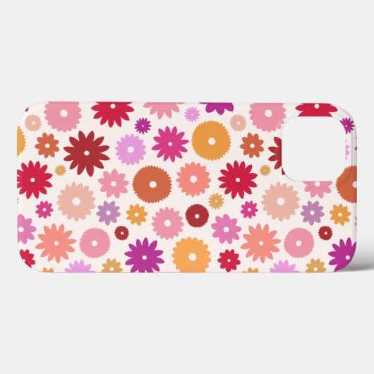Kleurrijk Bloesem Patroon Case-Mate iPhone Case (Achterkant (horizontaal))