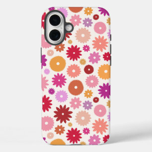 Kleurrijk Bloesem Patroon iPhone 16 Plus Hoesje