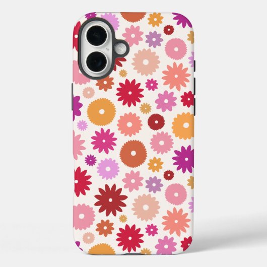 Kleurrijk Bloesem Patroon Case-Mate iPhone Case (Achterkant)
