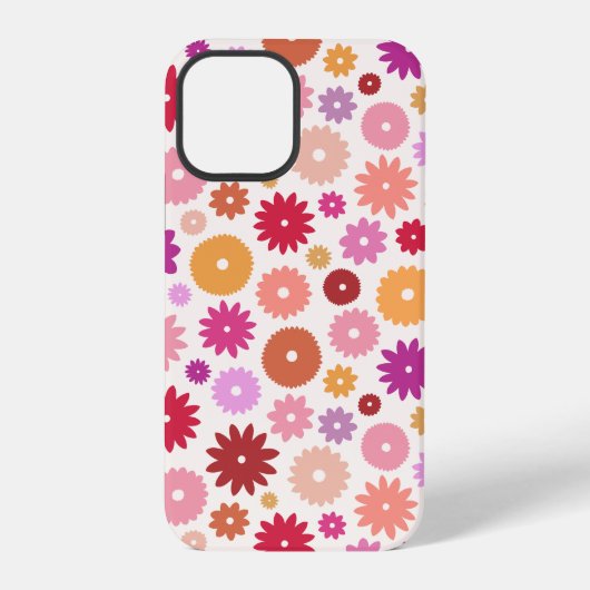 Kleurrijk Bloesem Patroon iPhone Hoesje (Achterkant)