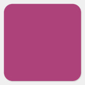 Kleurrijk Blok Trouwkaart – Magenta Vierkante Sticker (Voorkant)