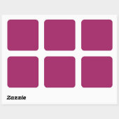 Kleurrijk Blok Trouwkaart – Magenta Vierkante Sticker (Vel)