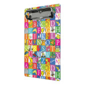 Kleurrijk blokletterpatroon van Dr. Seuss' ABC Mini Klembord (Angled2)