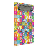 Kleurrijk blokletterpatroon van Dr. Seuss' ABC Mini Klembord (Schuin)