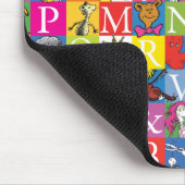 Kleurrijk blokletterpatroon van Dr. Seuss's ABC Muismat (Hoek)