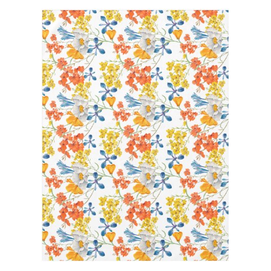 kleurrijk blokpatroon tafelkleed (Voorkant)