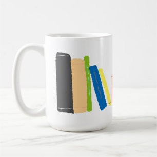 Kleurrijk Boeken Stapel Krijtje Cadeau Koffiemok