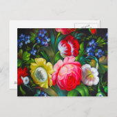 kleurrijk boeket Briefkaart (Voorkant / Achterkant)