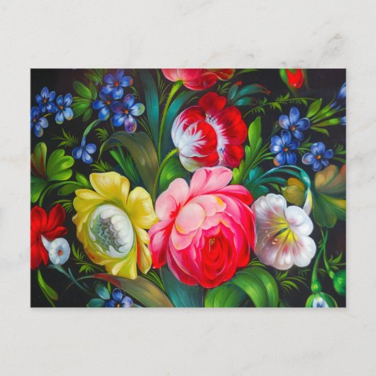 kleurrijk boeket Briefkaart (Voorkant)