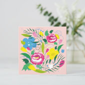 Kleurrijk boeket. kaart (Staand voorkant)