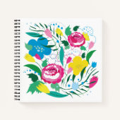Kleurrijk boeket. notitieboek (Voorkant)