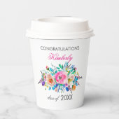 Kleurrijk Boeket Papier Cup Papieren Bekers (Achterkant)