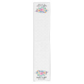 Kleurrijk Boeket- Save the Date Korte Tafelloper (Voorkant)