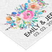 Kleurrijk Boeket- Save the Date Korte Tafelloper (Hoek)