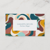 Kleurrijk Boheems Abstract wervelpatroon Visitekaartje (Voorkant)