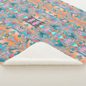 Kleurrijk Boho Abstract Kunstpatroon Sherpa Deken (3/4)