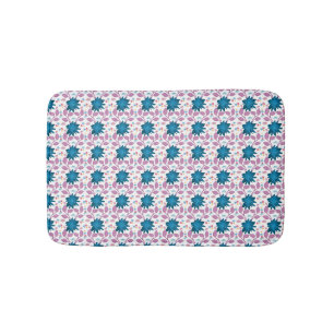 Kleurrijk Boho Bloemmotief Retro Bloem Badmat