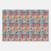 KLEURRIJK BOHO ECLECTISCH CADEAU INPAKPAPIER VEL (Voorkant 3)