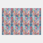 KLEURRIJK BOHO ECLECTISCH CADEAU INPAKPAPIER VEL (Voorkant)