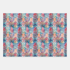 KLEURRIJK BOHO ECLECTISCH CADEAU INPAKPAPIER VEL