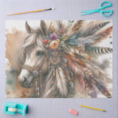 Kleurrijk Boho Horse Tissue Papier (Craft)