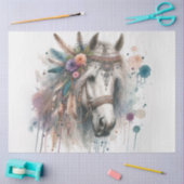 Kleurrijk Boho Horse Tissue Papier (Craft)