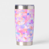 Kleurrijk Boho Patroon Geïsoleerde Drinkbeker (Achterkant)