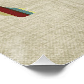 Kleurrijk BoHo Quilt Sheep Design Poster (Hoek)