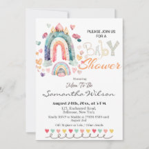 Kleurrijk Boho Rainbows Baby shower