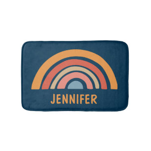 Kleurrijk boho regenboog ontwerp badmat